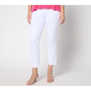Liberare Women's Petite Pants PXL Women Control Tummy 86 Straight White A689578